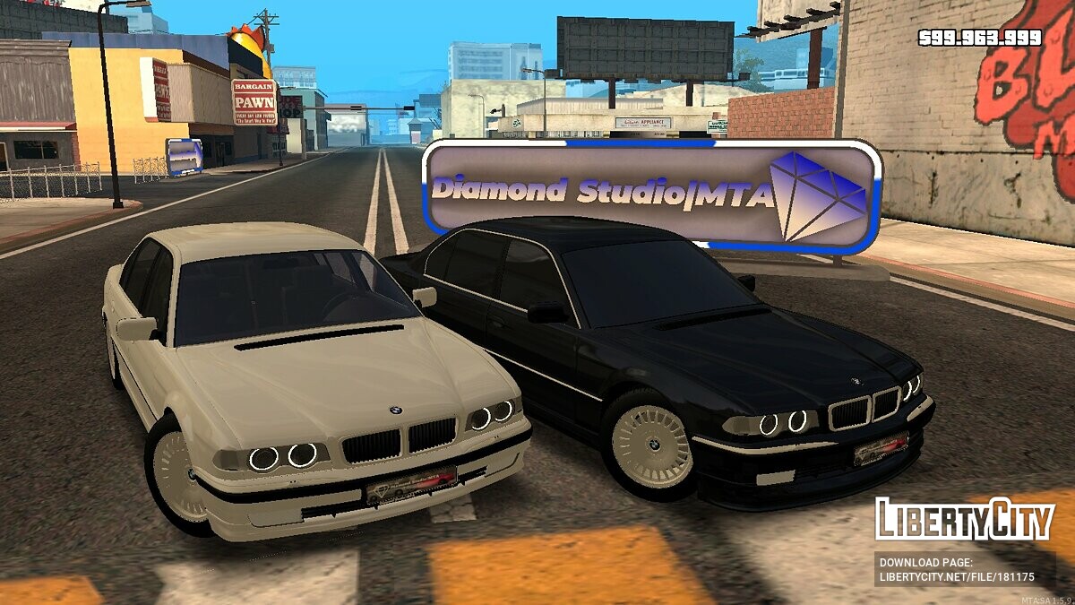 Скачать BMW E38 + CCD для GTA San Andreas