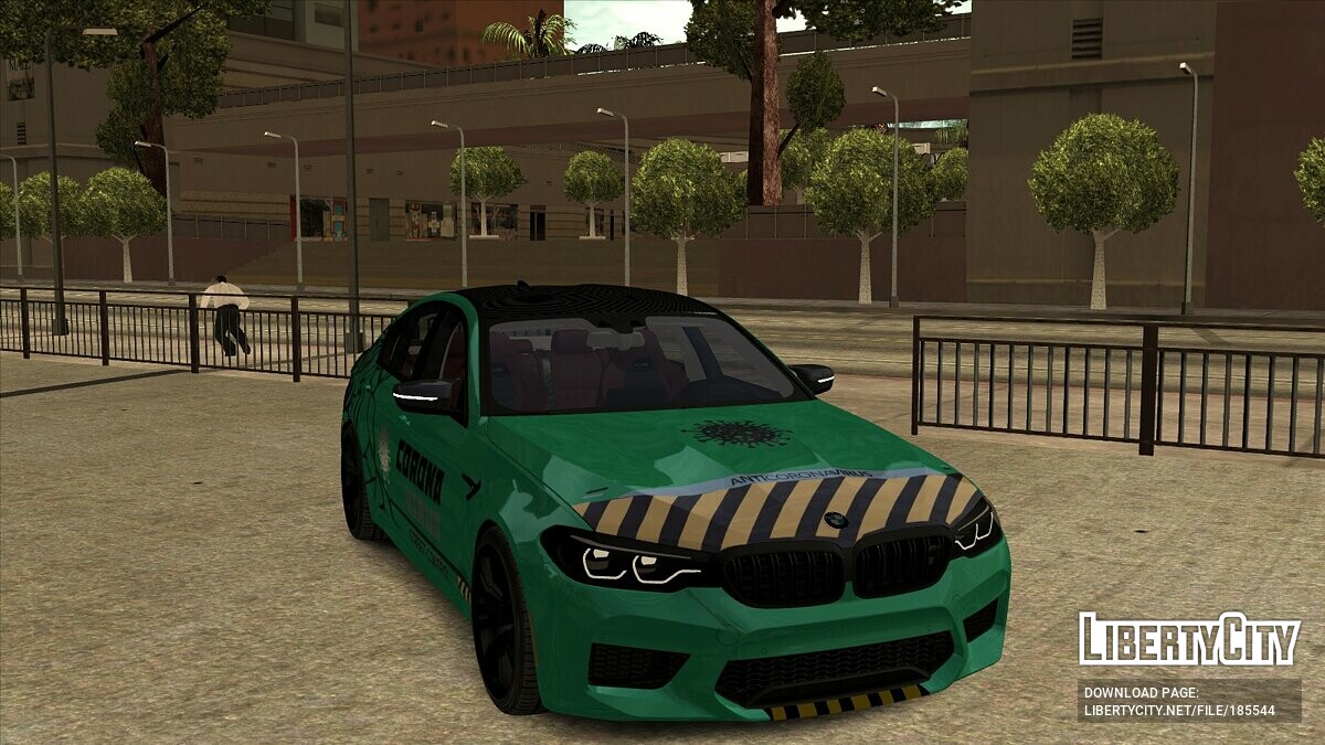 Скачать BMW M5 F90 ANTICORONAVIRUS для GTA San Andreas