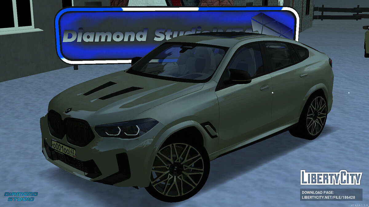 Скачать BMW X6M 2022 + CCD для GTA San Andreas