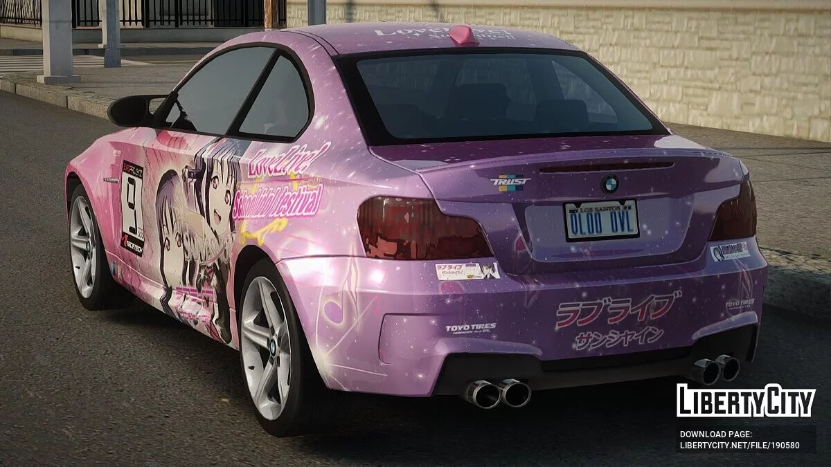 2012 BMW 1 Series M Coupe Love Live Itasha / GTA San Andreas