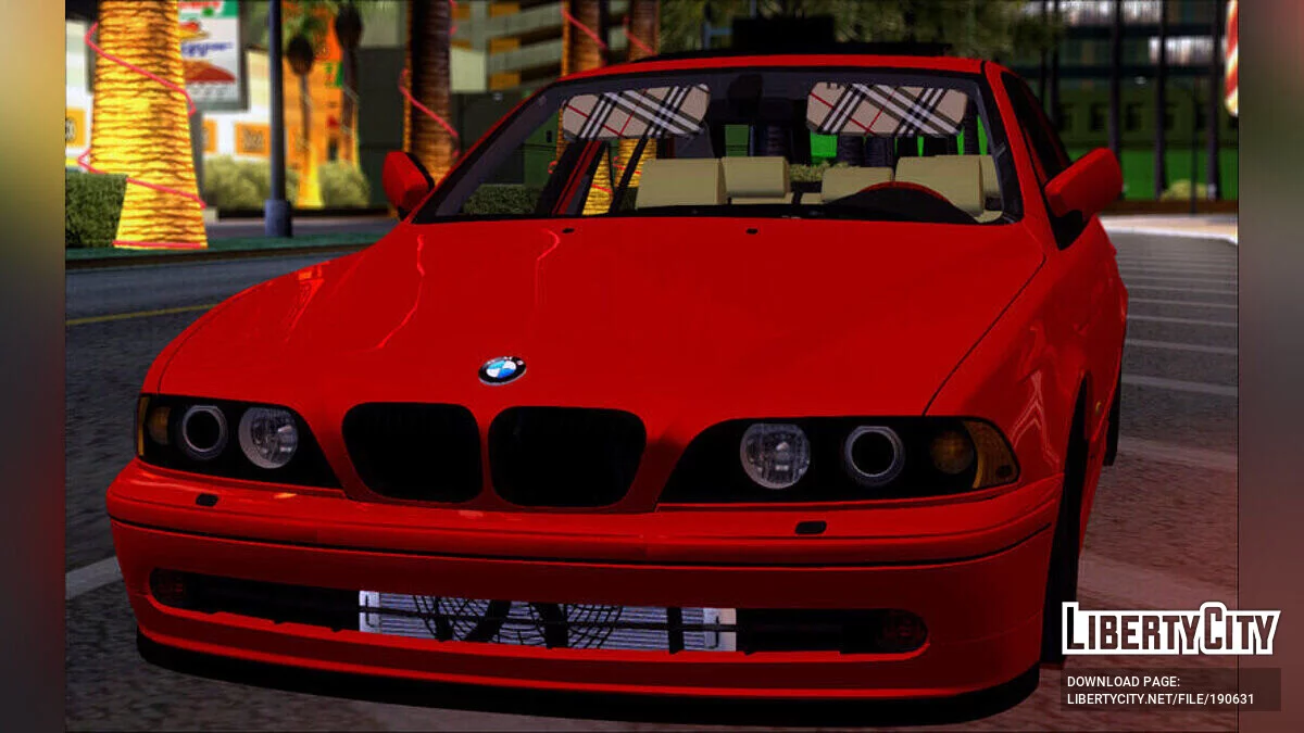 BMW 5.30d Red Black / GTA San Andreas