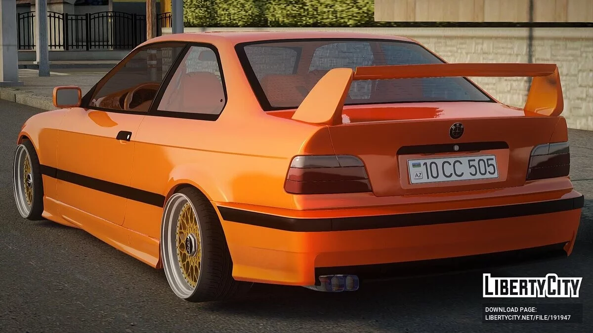 BMW E36 Coupe ORANGE Drift / GTA San Andreas