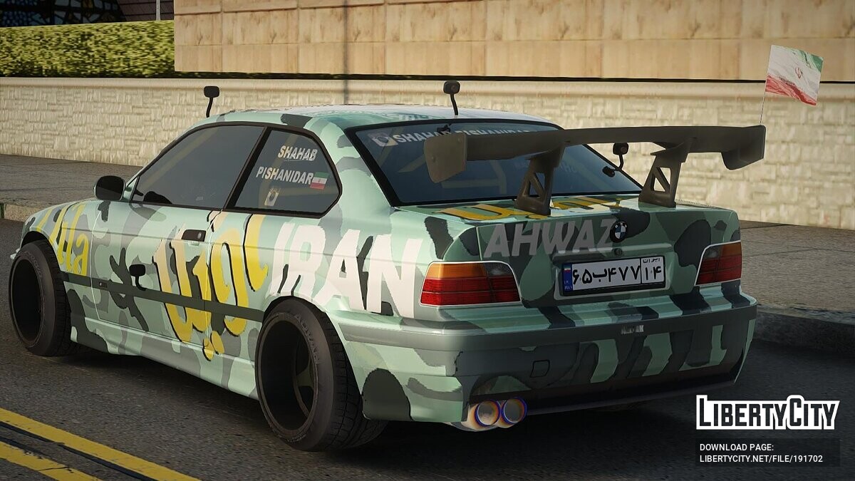 Скачать BMW E36 Shahab Pishanidar King Drift для GTA San Andreas