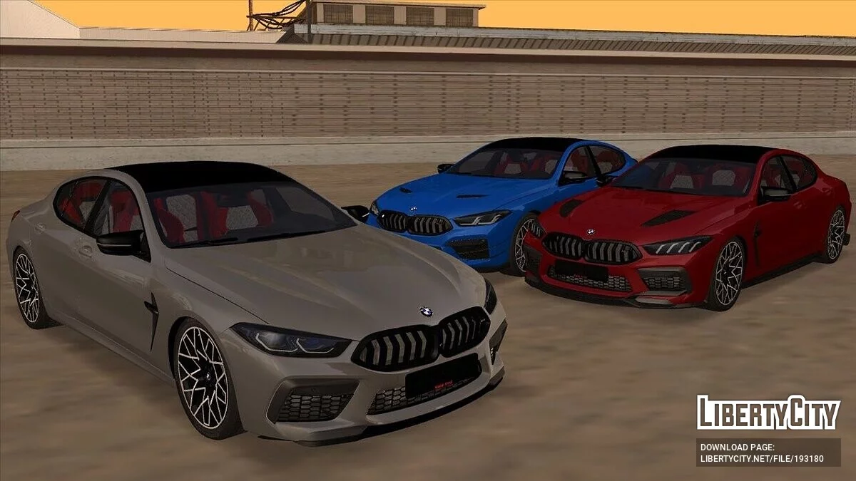 BMW M8 Gran Coupe + CCD / GTA San Andreas