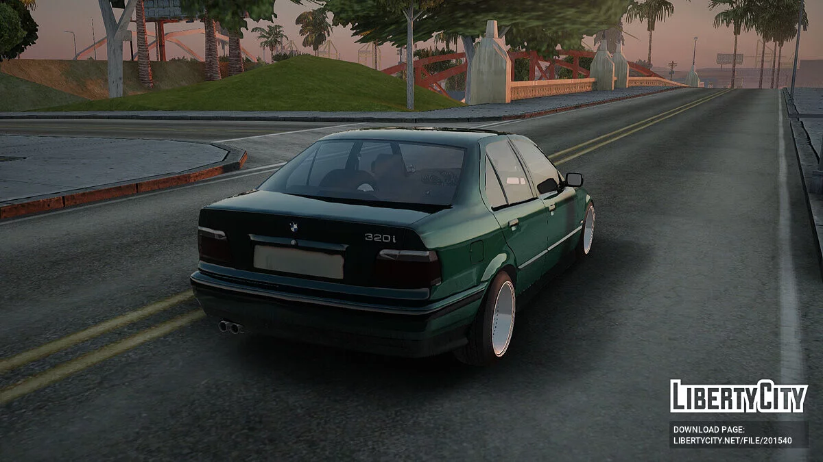 BMW 320i E36 BORBET / GTA San Andreas