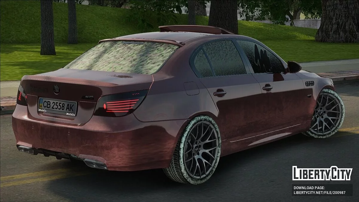 BMW M5 в снегу / GTA San Andreas