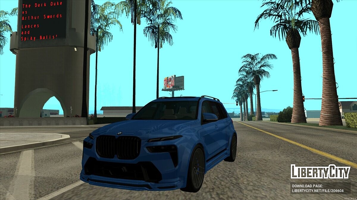 Скачать BMW X7 Black Edition для GTA San Andreas