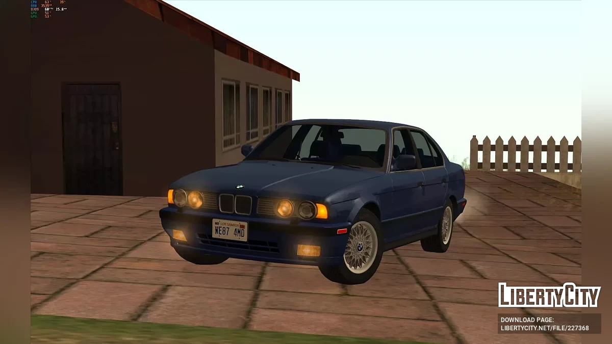 BMW 535i E34 1993 (IVF Адаптация) / GTA San Andreas