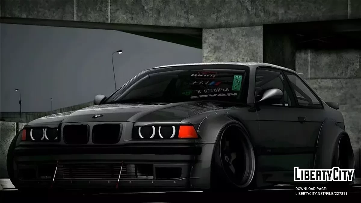 BMW E36 Evil (PC + Mobile) / GTA San Andreas
