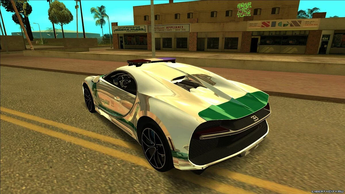 Bugatti Chiron Police 2017 / GTA San Andreas