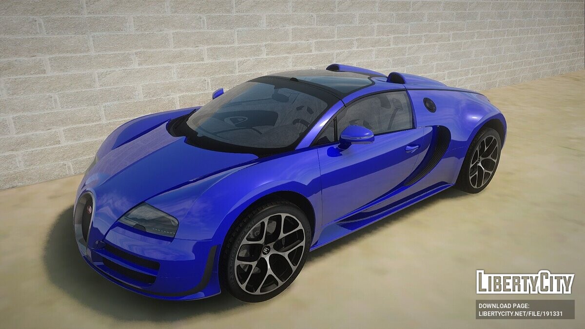 Машина Bugatti Bugatti Veyron для GTA San Andreas