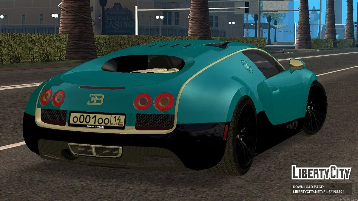 Bugatti Veyron + CCD / GTA San Andreas