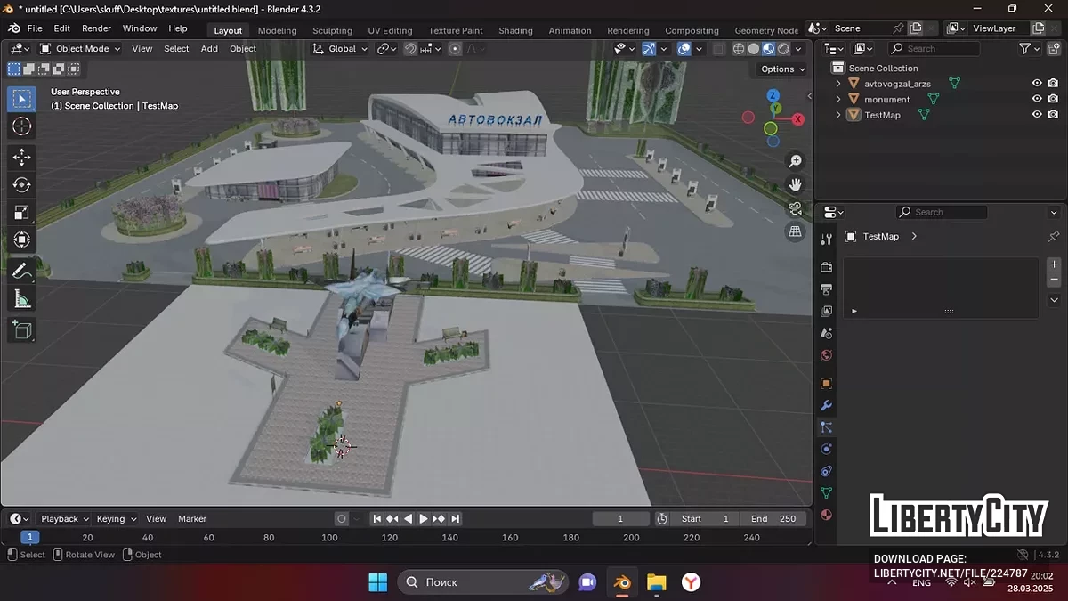 SA Map Tools для Blender / GTA San Andreas