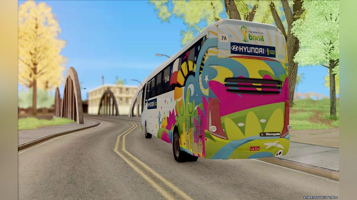 Marcopolo Paradiso 1200 Brazil Fifa World Cup / GTA San Andreas