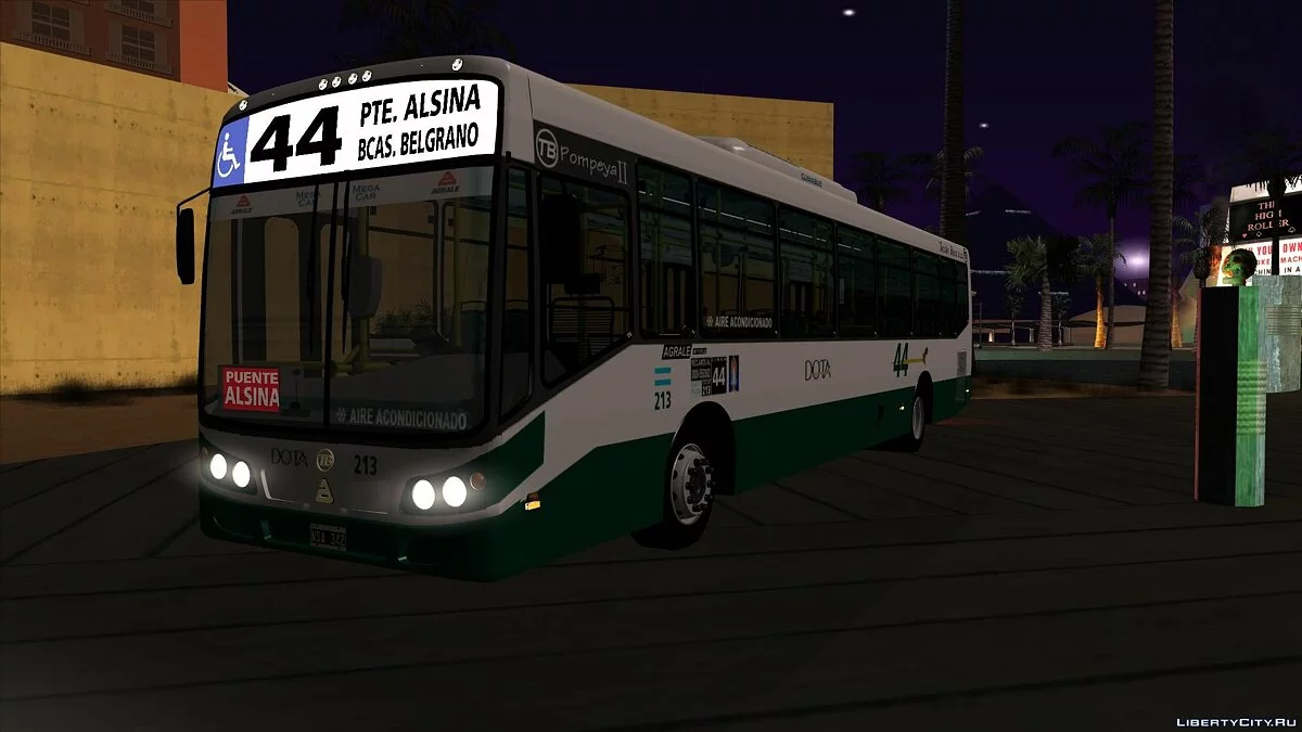 Linea 44 Todobus Pompeya II Agrale MT17 Interno 213 ImVehFt / GTA San Andreas