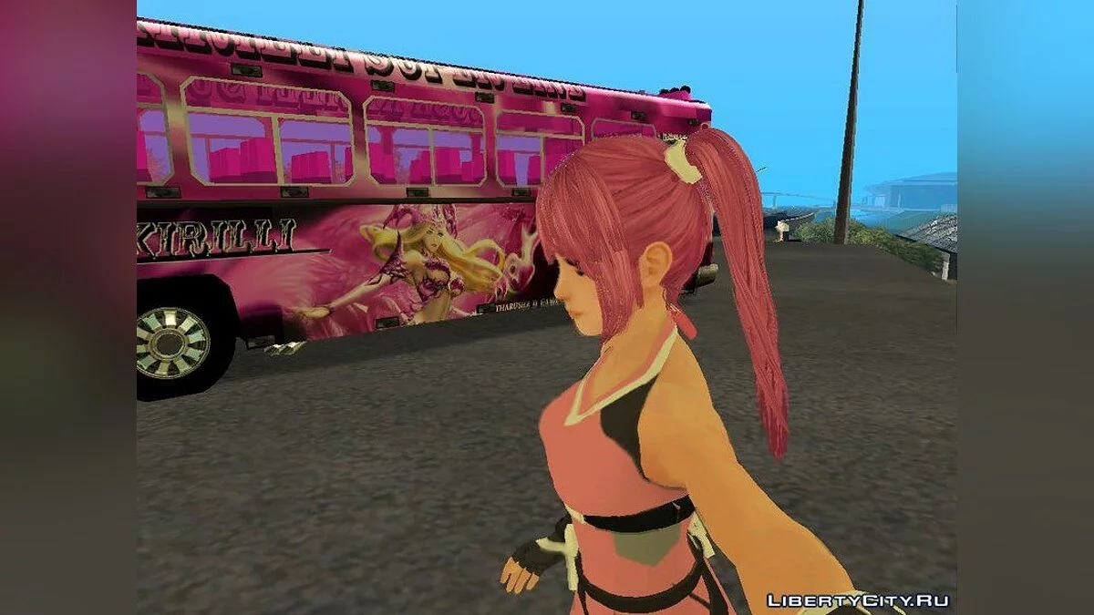 Автобус в розовой расцветке / GTA San Andreas