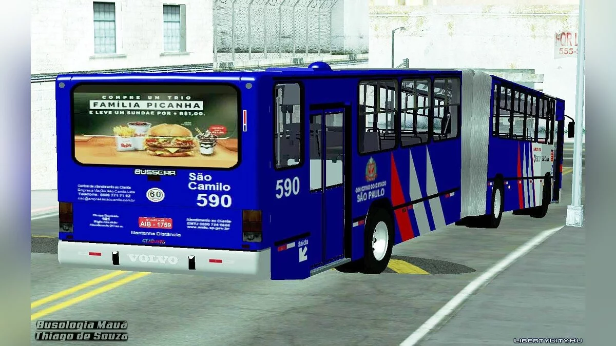Busscar Urbanus Articulado - Viação São Camilo / GTA San Andreas
