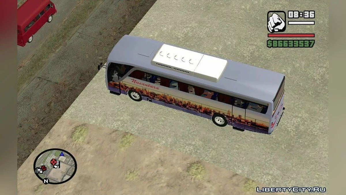Nusantara Bus Setra Adi Putro Smile Lamp / GTA San Andreas