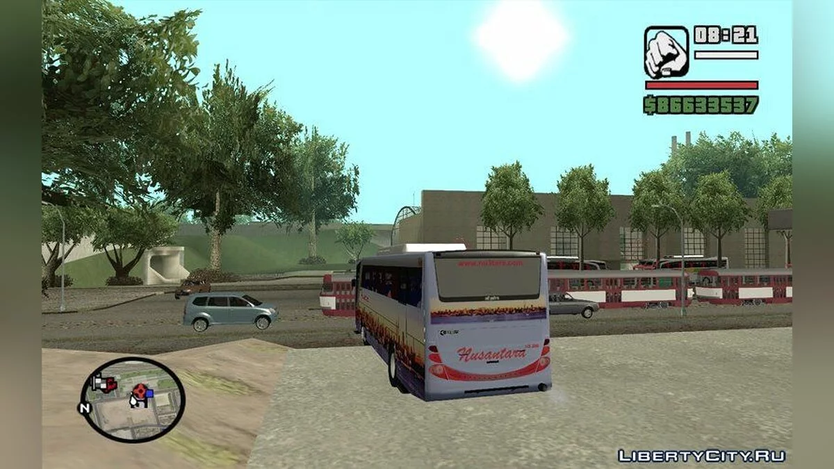 Nusantara Bus Setra Adi Putro Smile Lamp / GTA San Andreas