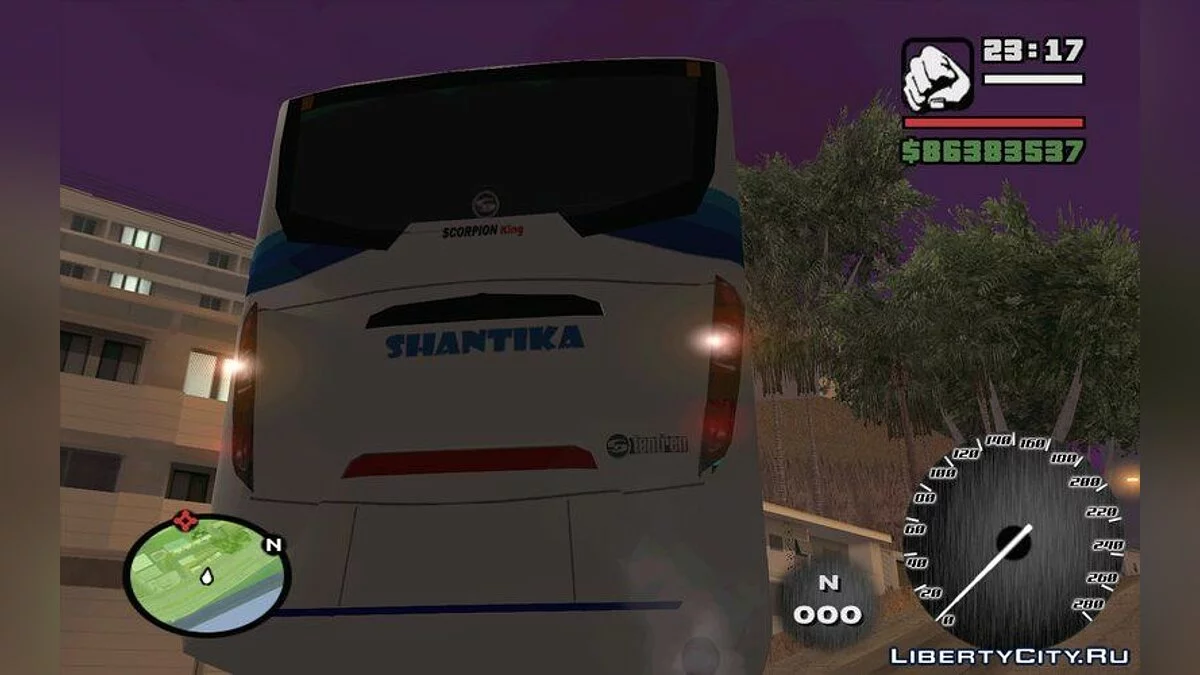 SHANTIKA BUS Scorpion King Indonesian BUS / GTA San Andreas
