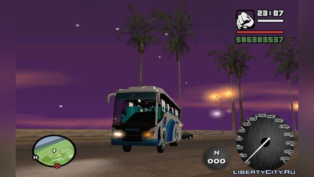 Скачать SHANTIKA BUS Scorpion King Indonesian BUS для GTA San Andreas