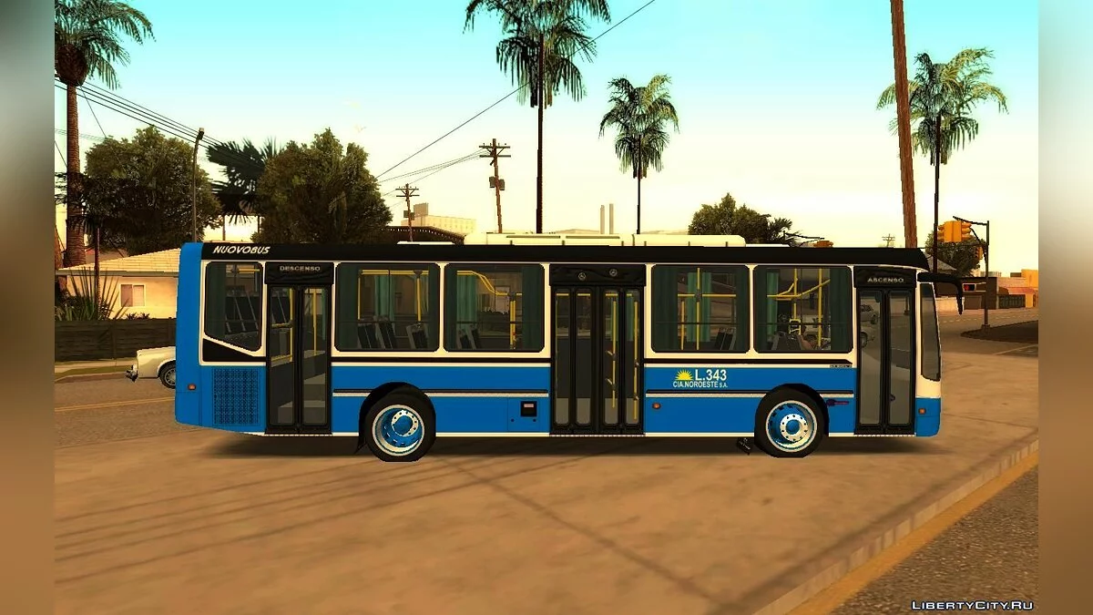 Nuovobus Menghi MB OH1621L - Линия 343 / GTA San Andreas