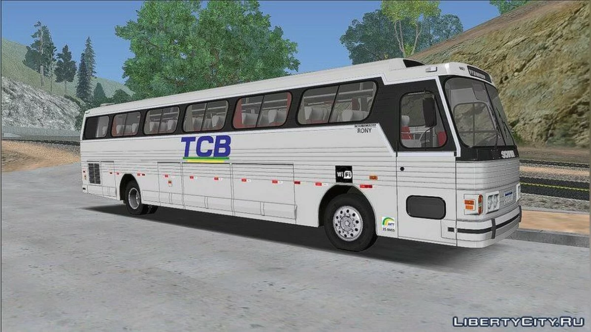 Bus CMA Scania Flecha Azul VII 1987 (VEHFUNCS, IMVEHFT, STEERING) / GTA San Andreas