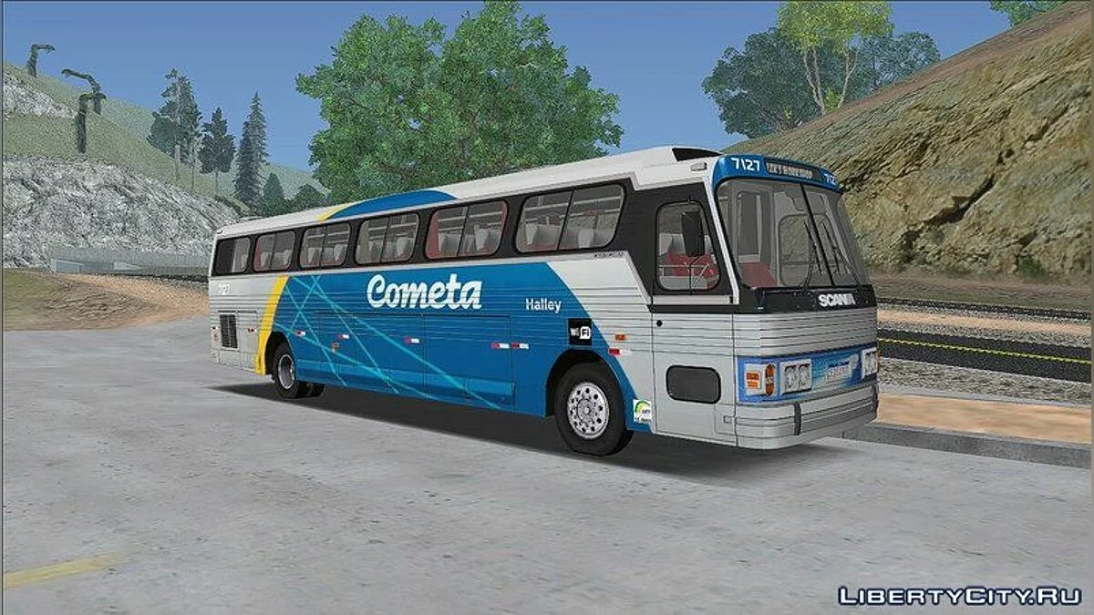 Bus CMA Scania Flecha Azul VII 1987 (VEHFUNCS, IMVEHFT, STEERING) / GTA San Andreas