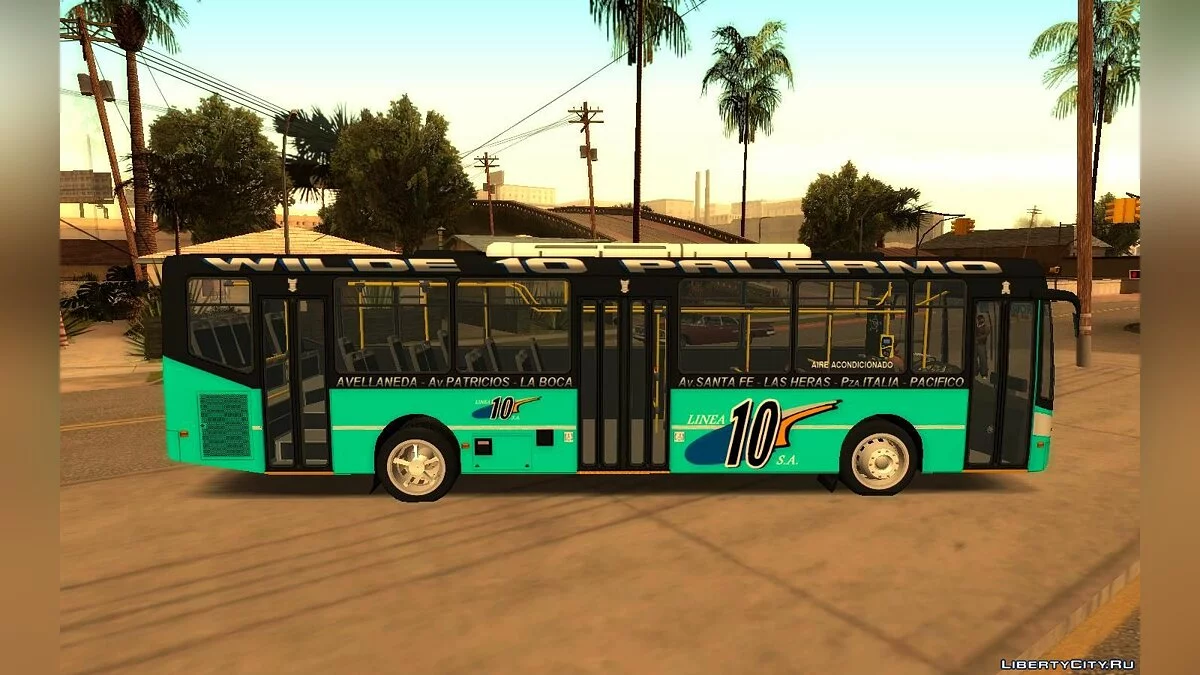 TodoBus Pompeya II Agrale MT17 - Линия 10 / GTA San Andreas