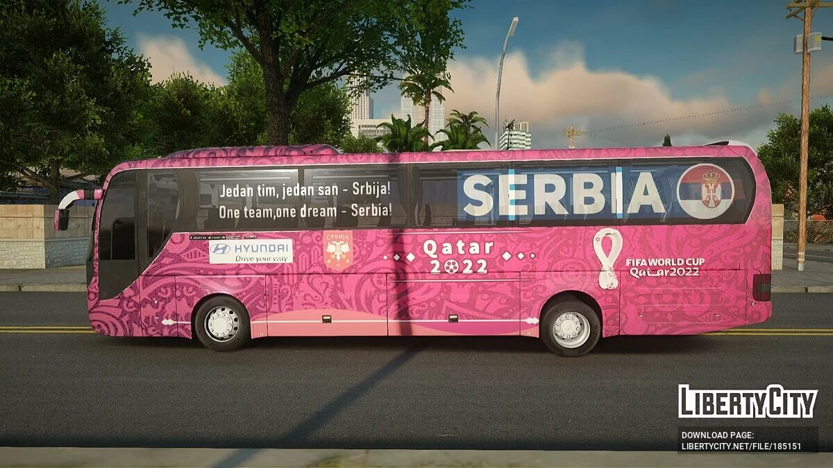 MAN Lion's Coach Serbia 2022 World Cup Bus / GTA San Andreas
