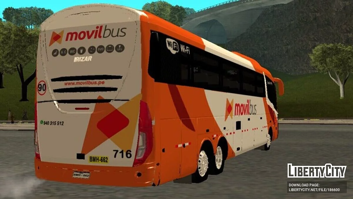 IRIZAR I6 3.90 - MOVIL BUS / GTA San Andreas