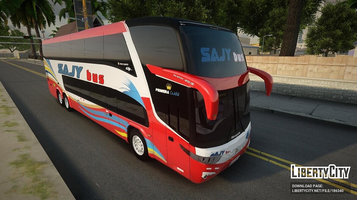 Скачать SAJY BUS - Marcopolo Paradiso G7 для GTA San Andreas