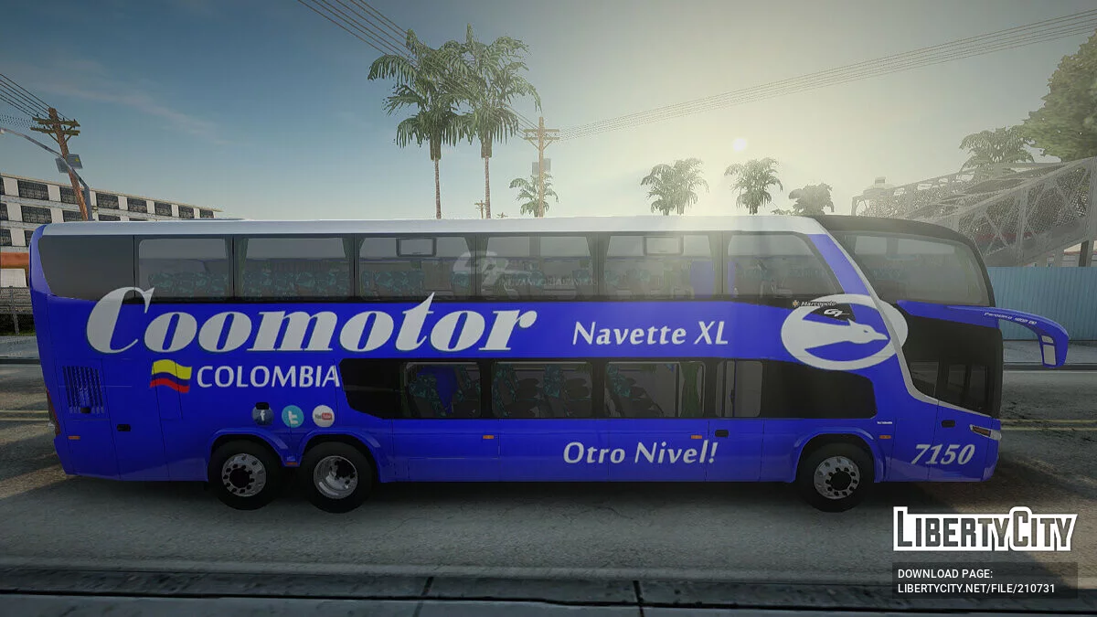 Marcopolo Paradiso 1800 DD Navette XL Coomotor / GTA San Andreas
