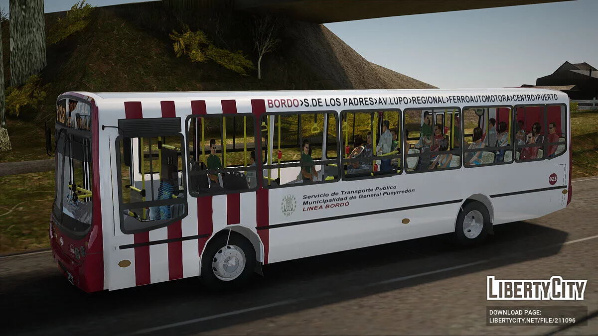 Metalpar Tronador Linea Bordó GTA Micros Argento / GTA San Andreas