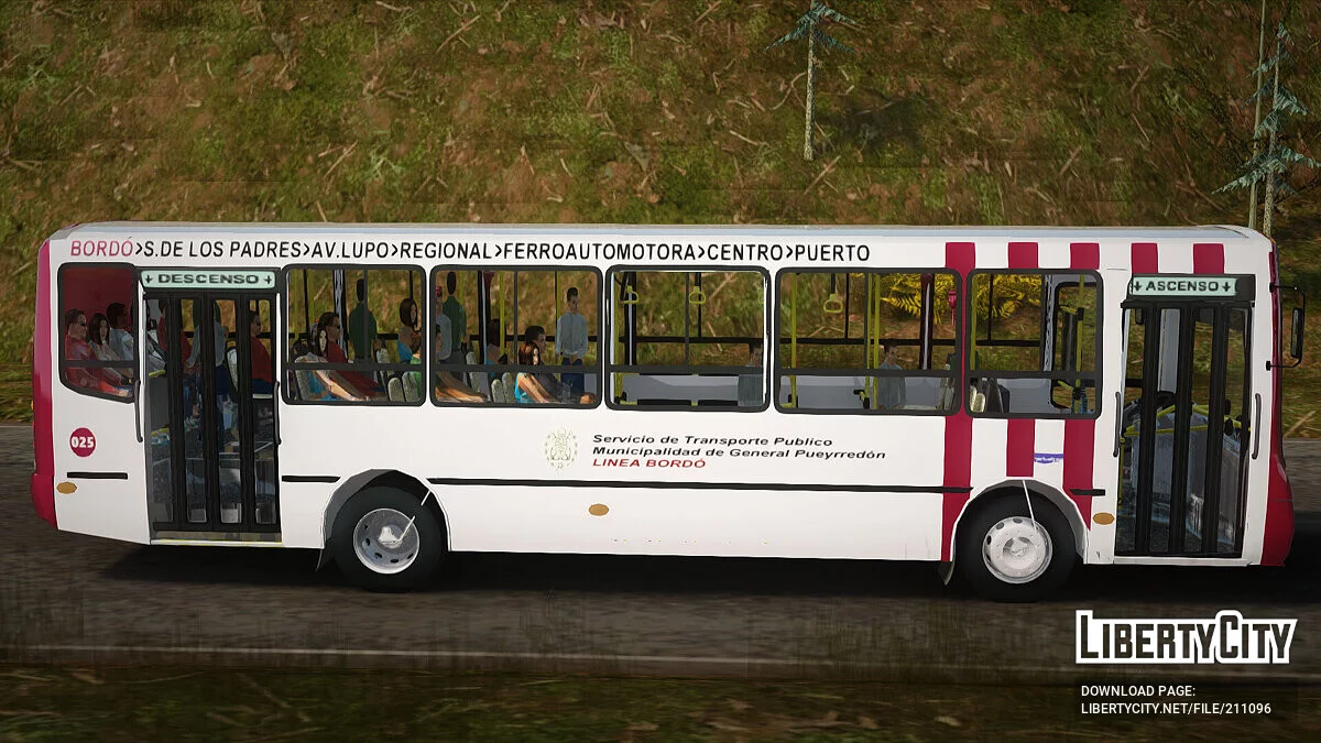 Metalpar Tronador Linea Bordó GTA Micros Argento / GTA San Andreas