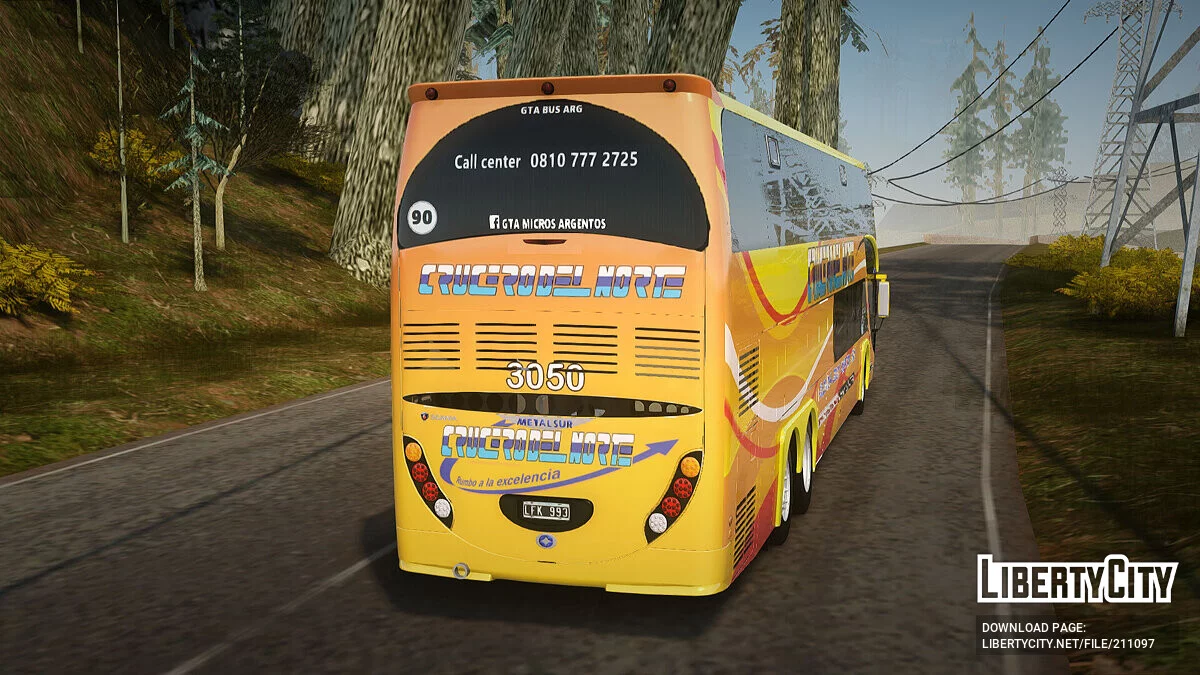 Metalsur Starbus II CRUCERO DEL NORTE / GTA San Andreas