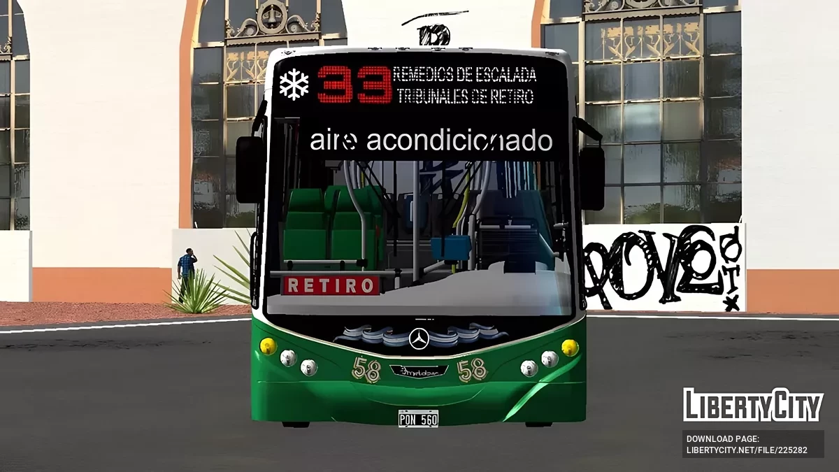 Metalpar Iguazú MB OH1618 Linea 33 / GTA San Andreas