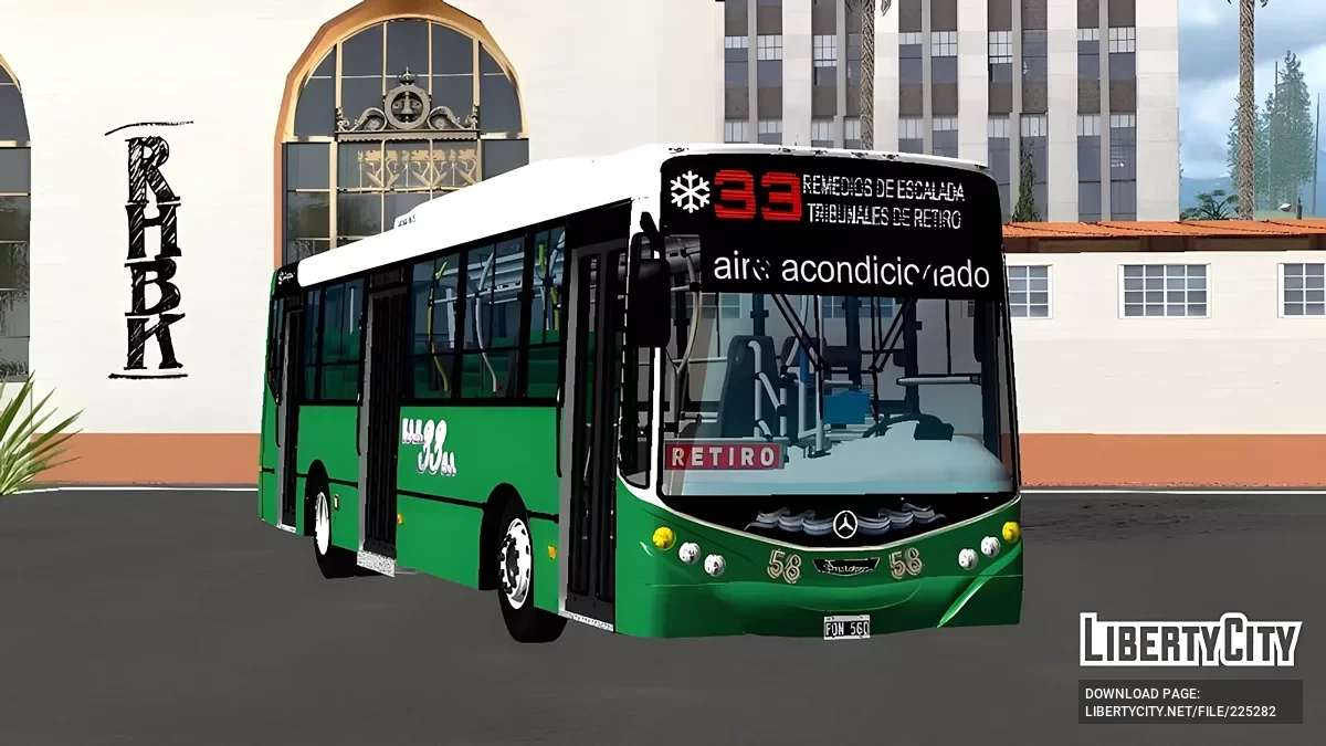Metalpar Iguazú MB OH1618 Linea 33 / GTA San Andreas