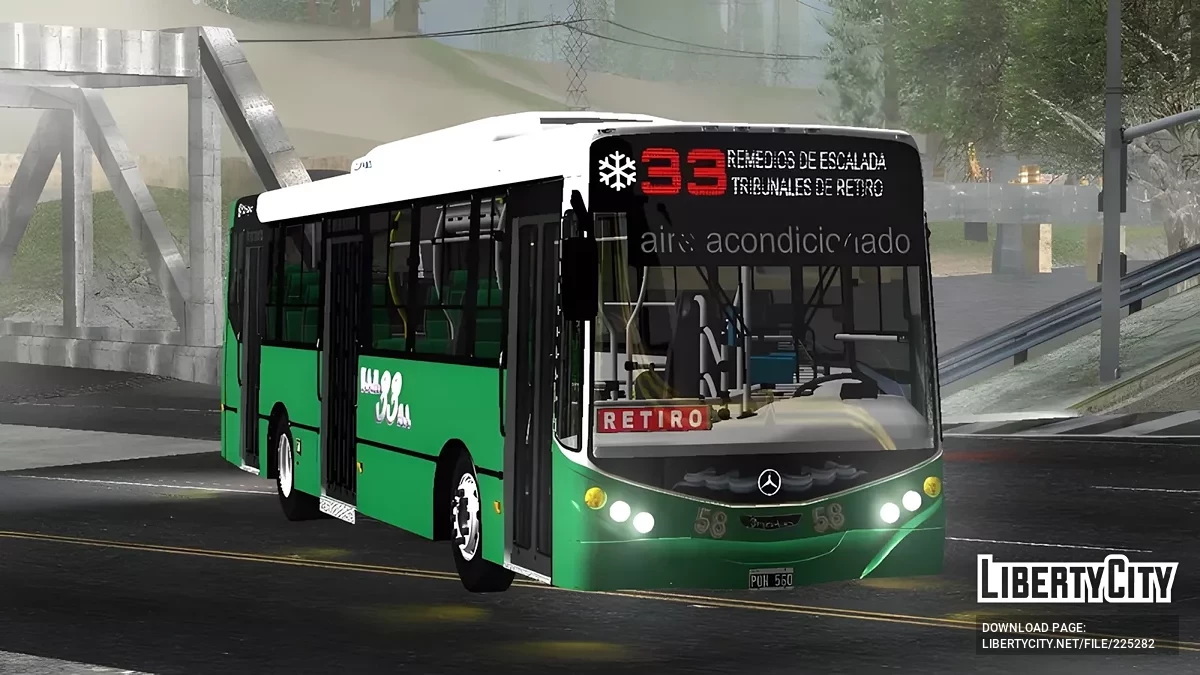 Metalpar Iguazú MB OH1618 Linea 33 / GTA San Andreas