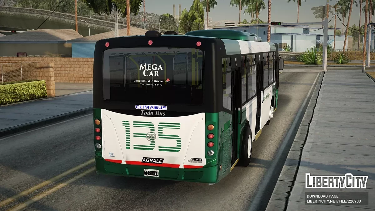 TodoBus Agrale MT15 Linea 135 / GTA San Andreas