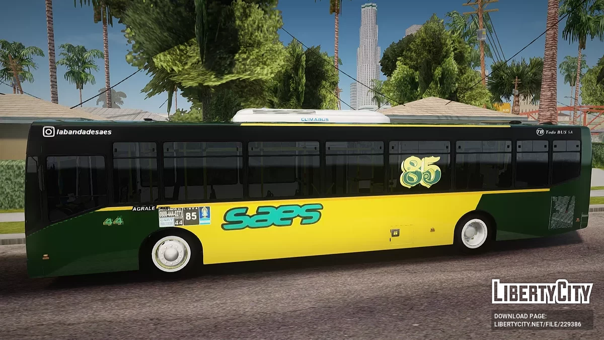 Linea 85 Todo Bus Agrale MT17 Interno 44 / GTA San Andreas