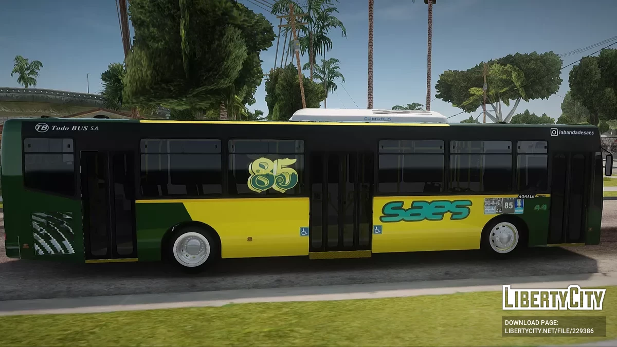 Linea 85 Todo Bus Agrale MT17 Interno 44 / GTA San Andreas