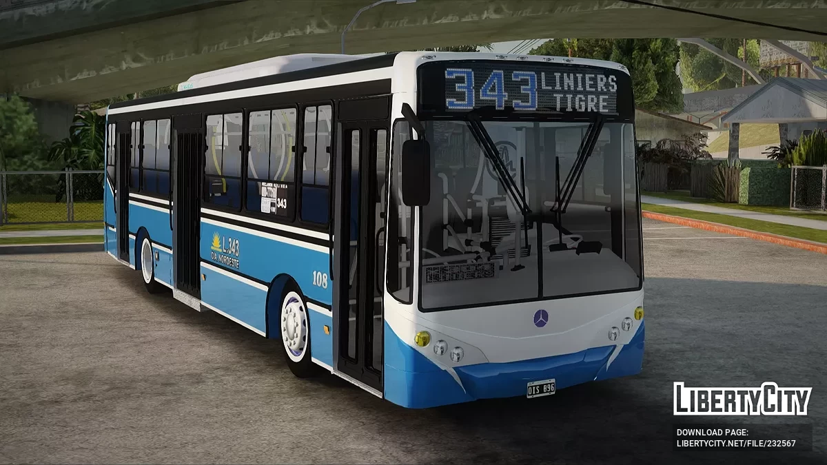 Metalpar Iguazu 2 OH1618 Linea 343 / GTA San Andreas