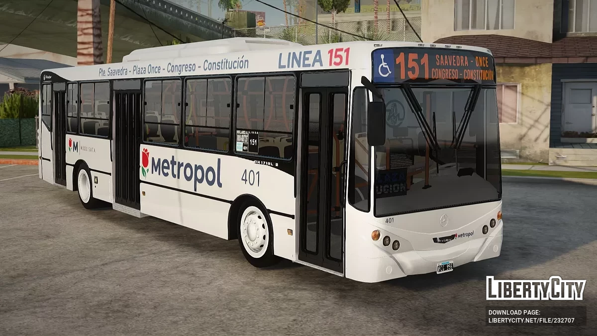 Metalpar Iguazu 2 OH1718 Linea 151 / GTA San Andreas
