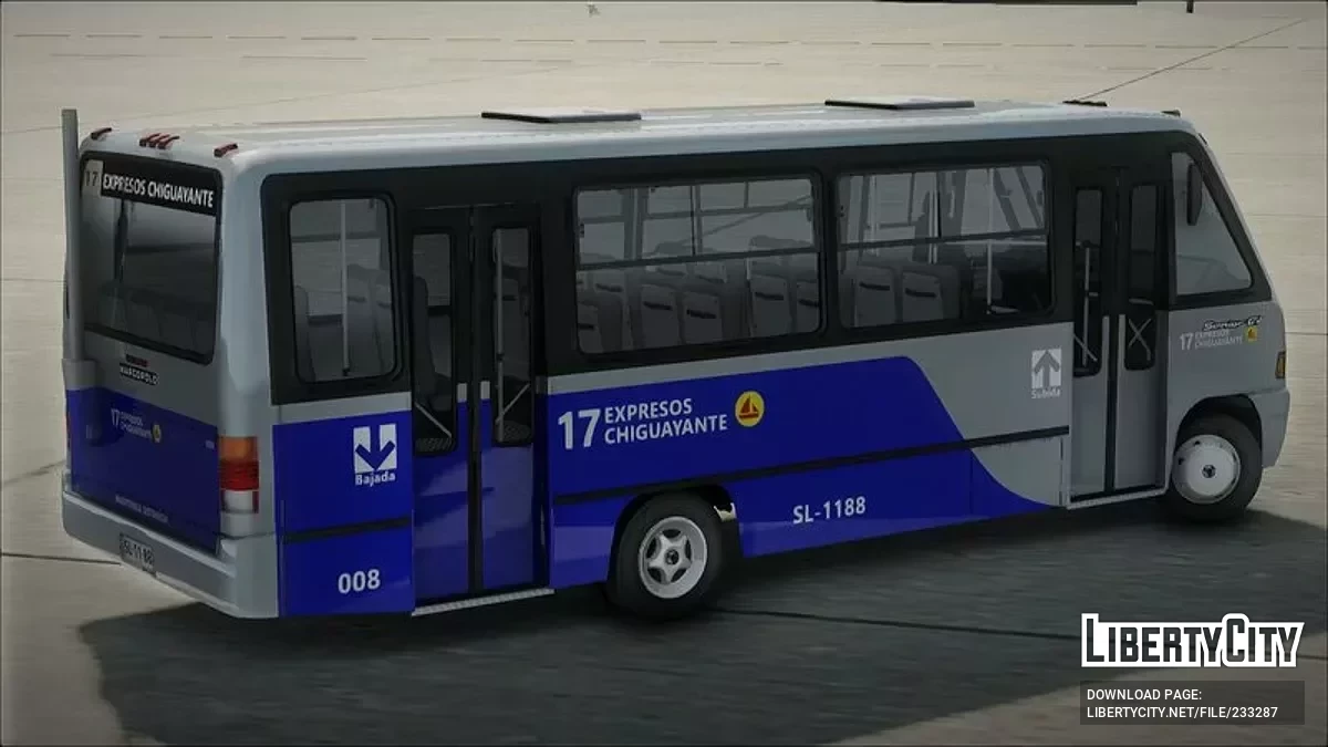 Marcopolo Senior GV LO-814 Versión Urbana / GTA San Andreas