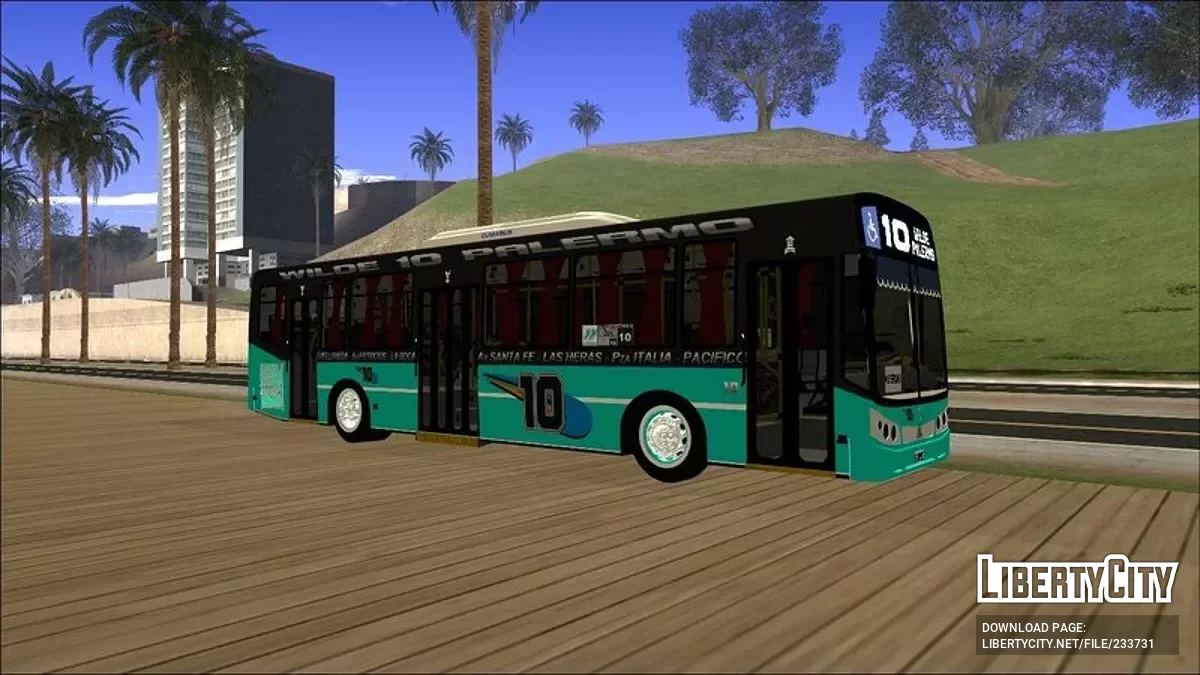 Todo Bus Pompeya II Agrale MT15 Linea 10 / GTA San Andreas