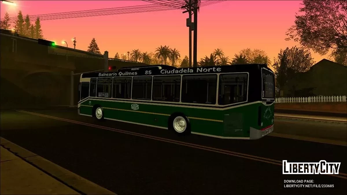 Todo Bus Pompeya II Agrale MT15 Linea 85 / GTA San Andreas
