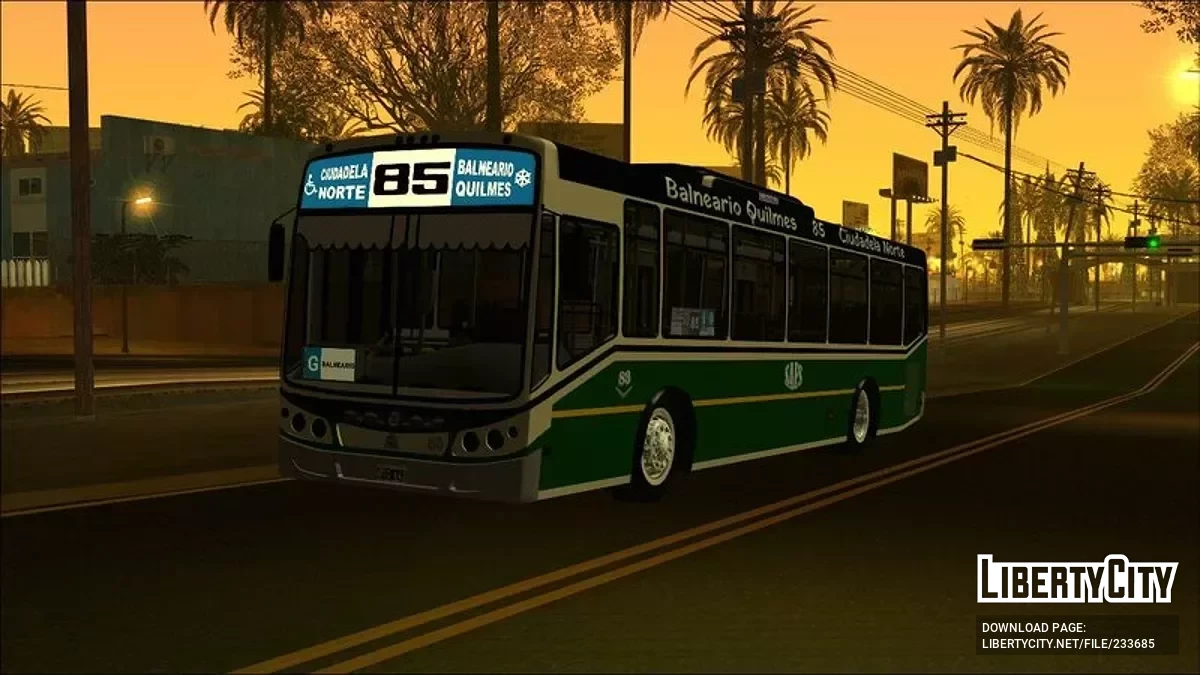 Todo Bus Pompeya II Agrale MT15 Linea 85 / GTA San Andreas
