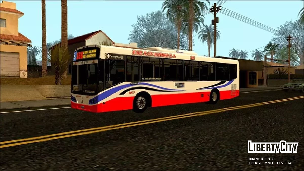 Todo Bus Pompeya II Agrale MT15 Linea 168 / GTA San Andreas
