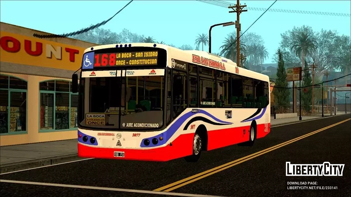Todo Bus Pompeya II Agrale MT15 Linea 168 / GTA San Andreas